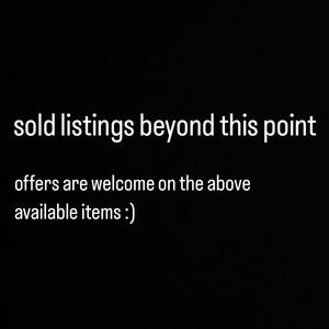 sold items beyond this point